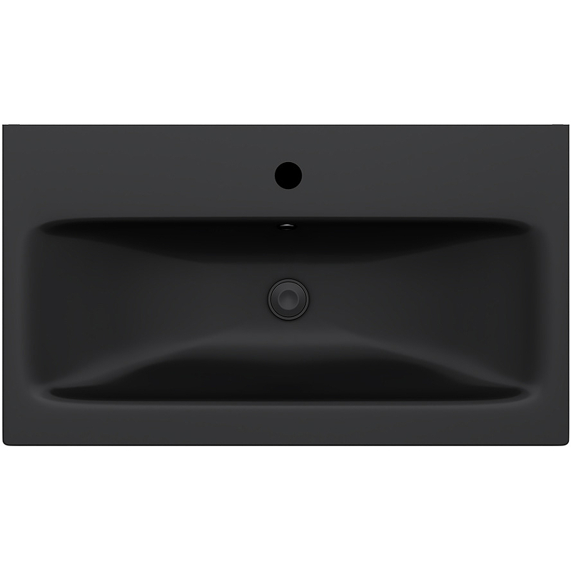 Раковина встраиваемая Gem M90WCC0752BM 750*420 мм (черный матовый)