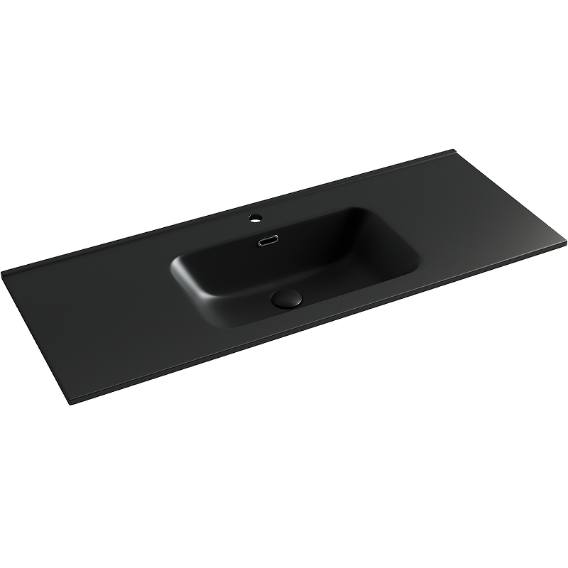 Раковина встраиваемая Ceramica Nova Element CN7006MB 1210*465 мм (чёрный матовый)