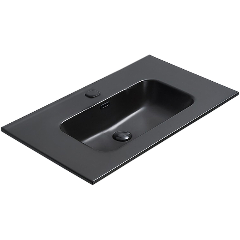 Раковина встраиваемая CeramaLux 9060MMB 613*466 мм (черный матовый)