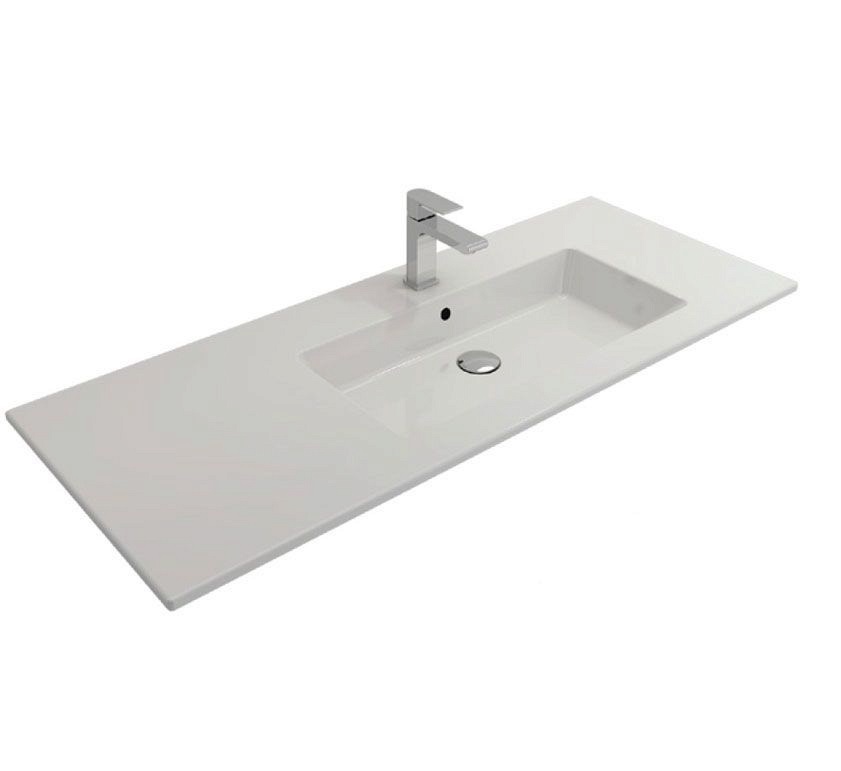 Раковина встраиваемая Bocchi Milano R 1365-001-0126 1208*475 мм (белый)