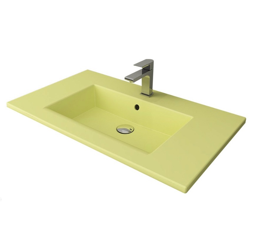 Раковина встраиваемая Bocchi Milano 1113-026-0126 815*475 мм (желтый матовый)