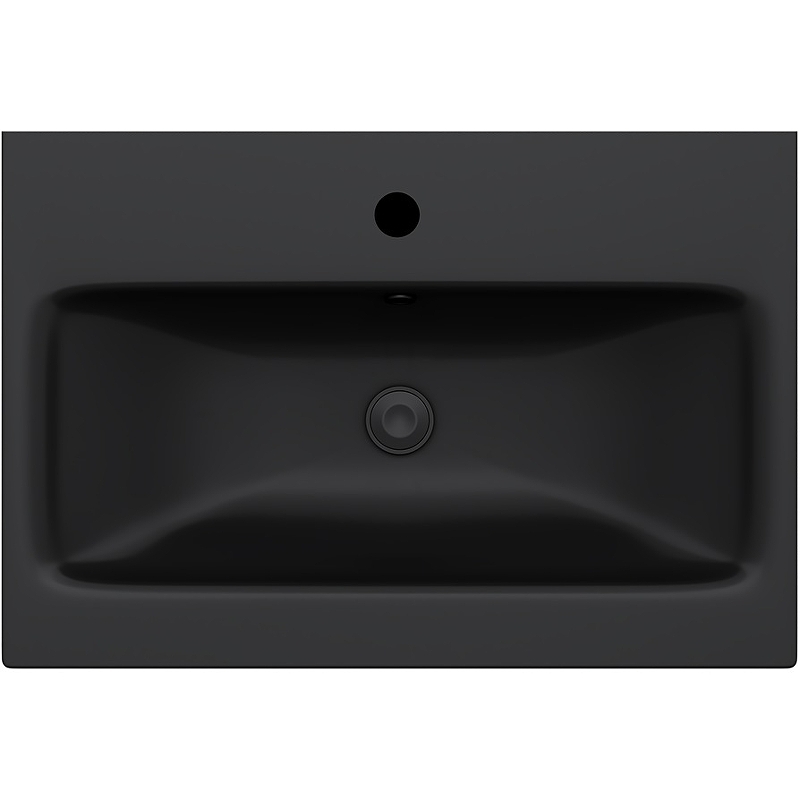 Раковина встраиваемая Gem M90WCC0602BM 600*420 мм (черный матовый)