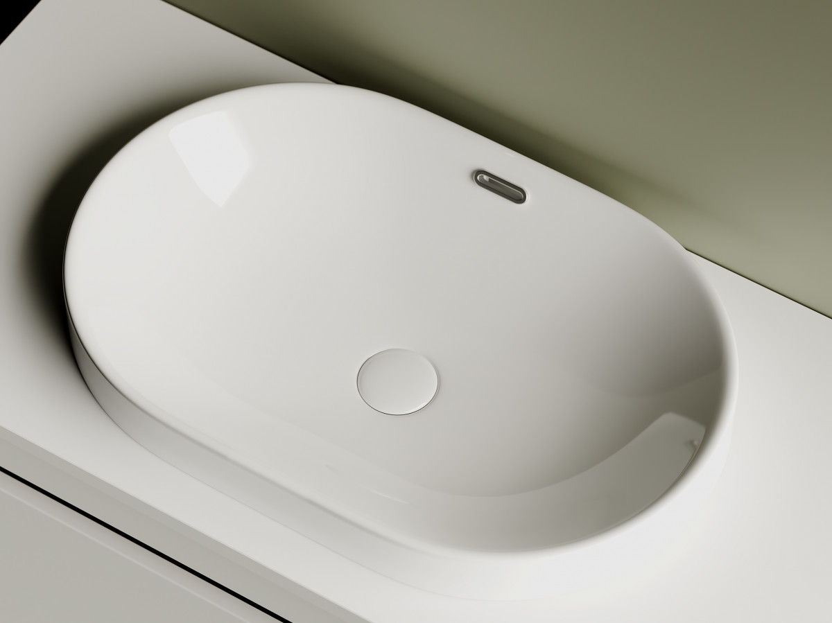 Раковина встраиваемая Ceramica Nova Element CN5020 600*400 мм (белый)