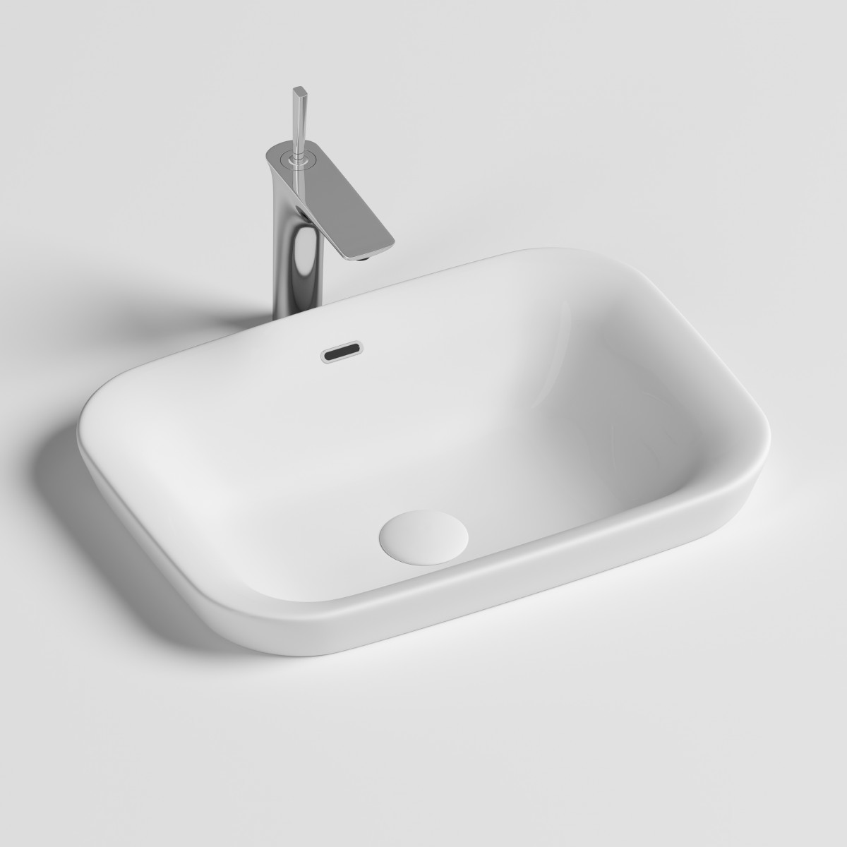 Раковина встраиваемая Ceramica Nova Element CN6041 580*400 мм (белый)