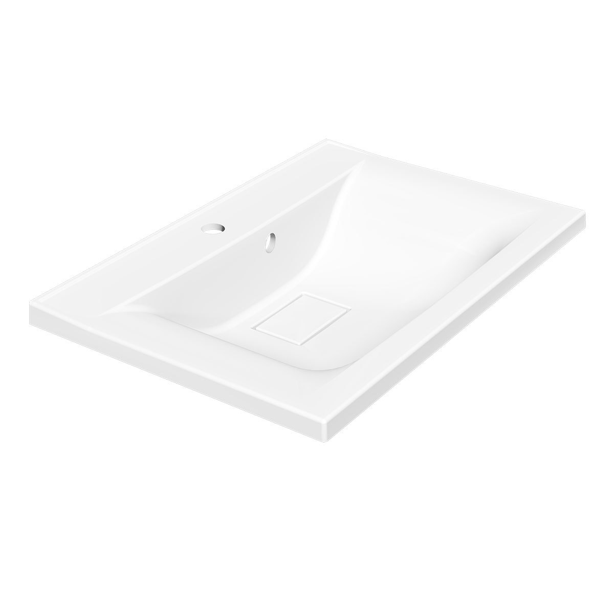 Раковина встраиваемая Vincea Mia VCB-3M650W 650*450 мм (белый)