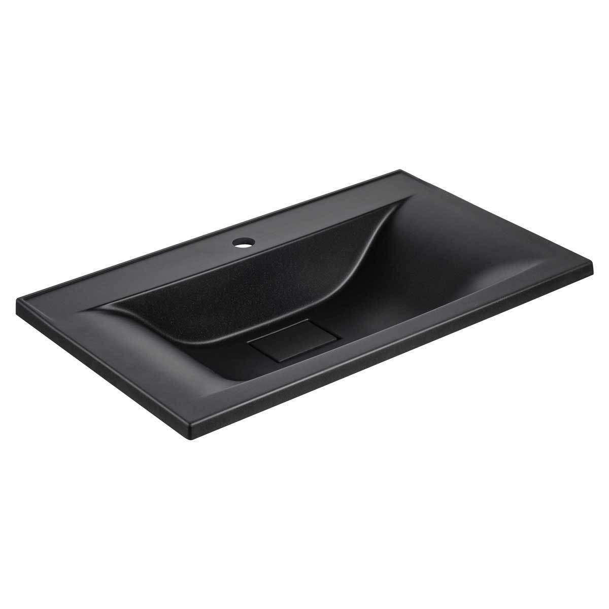 Раковина встраиваемая Vincea Mia VCB-3M750B 750*450 мм (черный матовый)