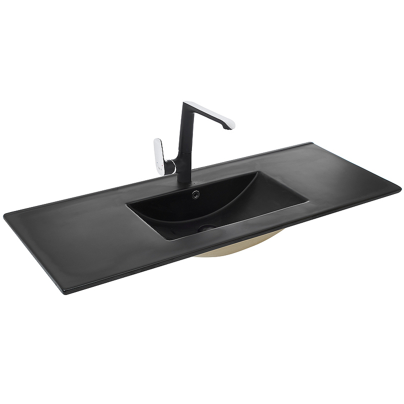 Раковина встраиваемая WeltWasser Deilbach 7506 MT- BL 10000005569 1205*470 мм (черный матовый)