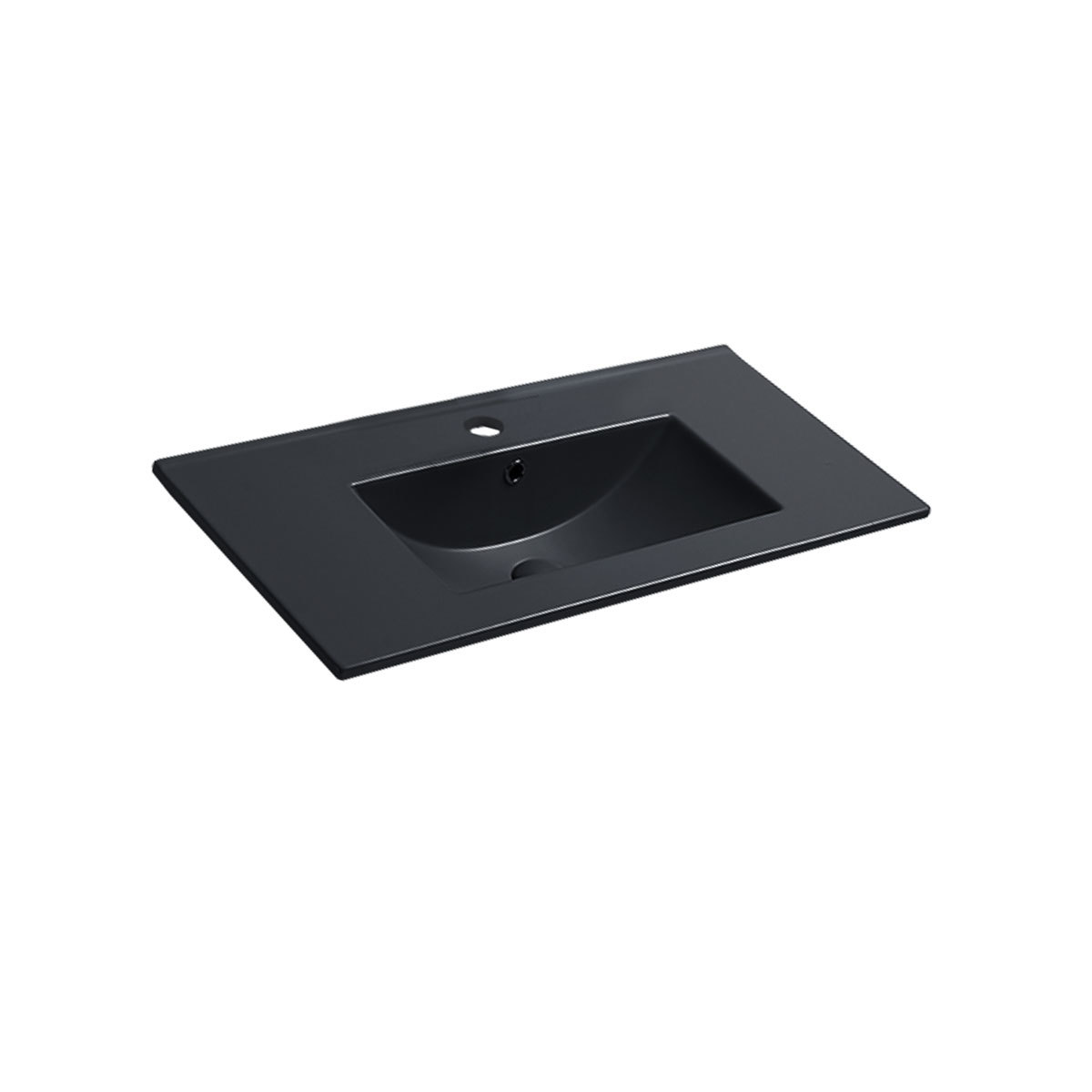 Раковина встраиваемая Vincea VBS-13980MB 813*466 мм (черный матовый)