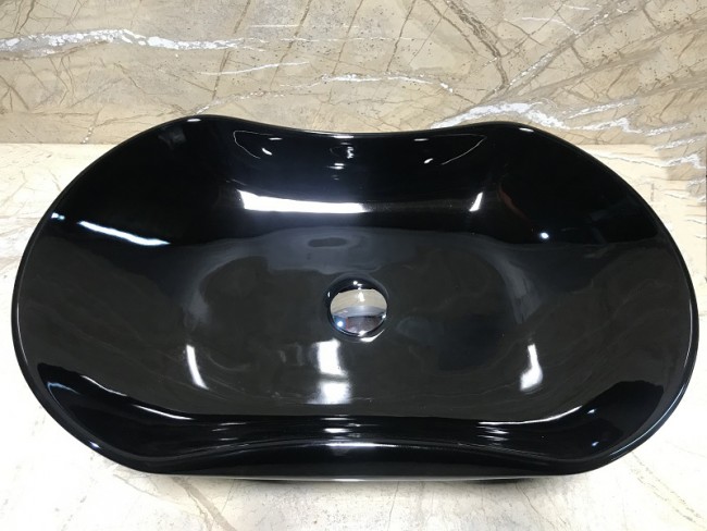 Раковина CeramaLux 9175AB 660*420 мм (черный)