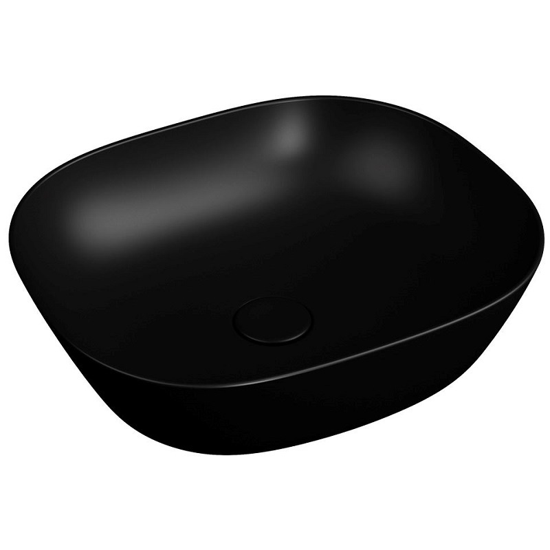 раковина накладная Vitra Plural 7810B483-0016 450*380  мм (чёрный)
