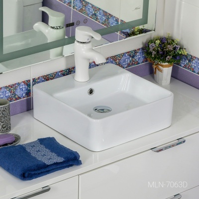 Раковина Melana MLN-7063D-805 380*380 мм (белый)