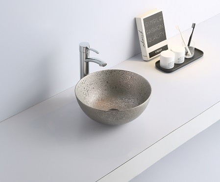 Раковина CeramaLux 7226SS 410*410 мм (серебро)