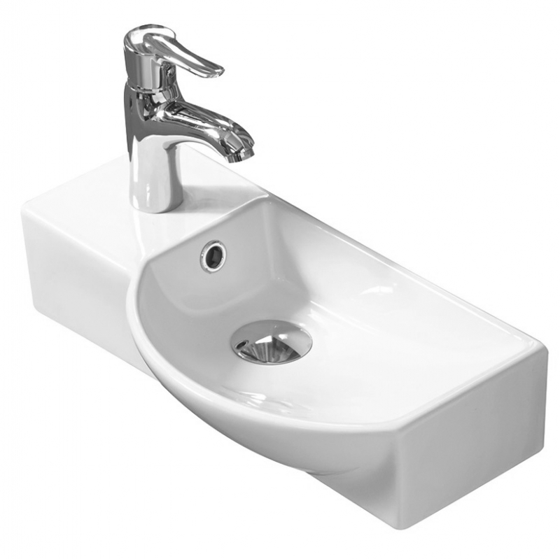 Раковина SantiLine SL-2012R 450*240 мм (белый)