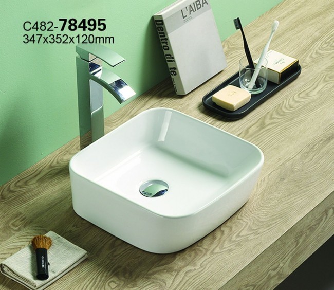 Раковина СeramaLux 78495 347*352 мм (белый)
