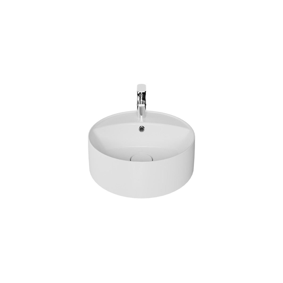 Раковина накладная Creavit Nice NC046-00CB00E-0000 450*450 мм (белый)