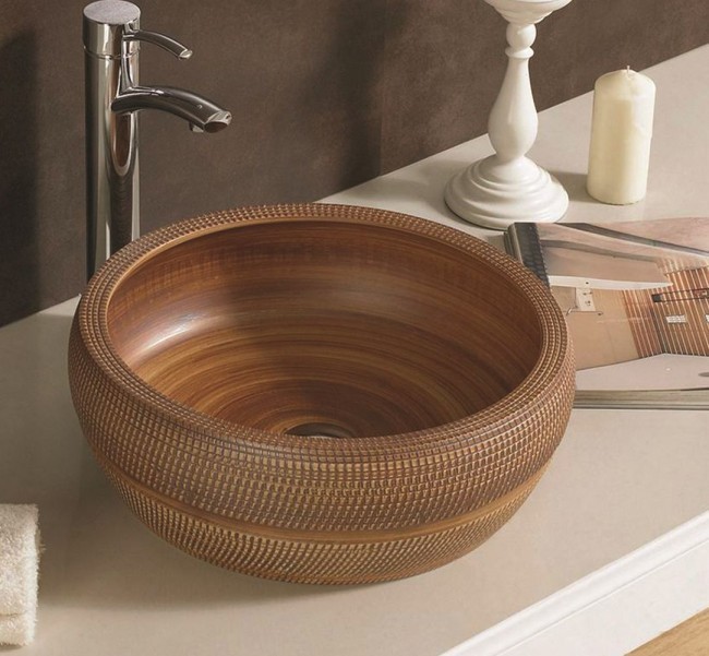 Раковина CeramaLux J2055 420*420 мм (коричневый)