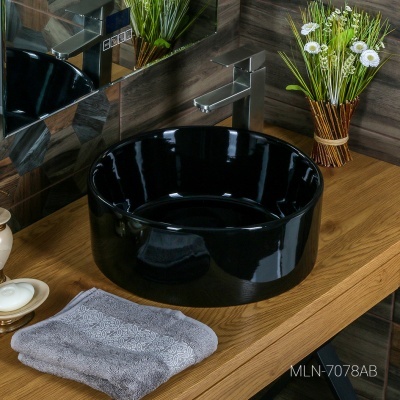 Раковина Melana MLN-7078AB-805 410*410 мм (черный)