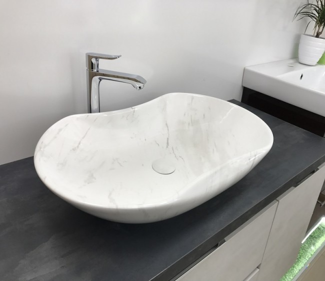 Раковина CeramaLux 503H012 660*420 мм (мрамор)
