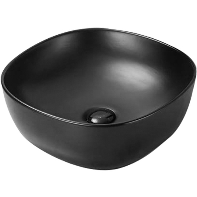 Раковина SantiLine SL-1106MB 410*410 мм (черный матовый)
