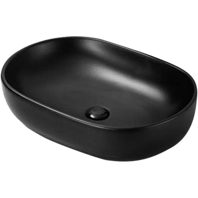Раковина SantiLine SL-1017MB 600*400 мм (черный матовый)