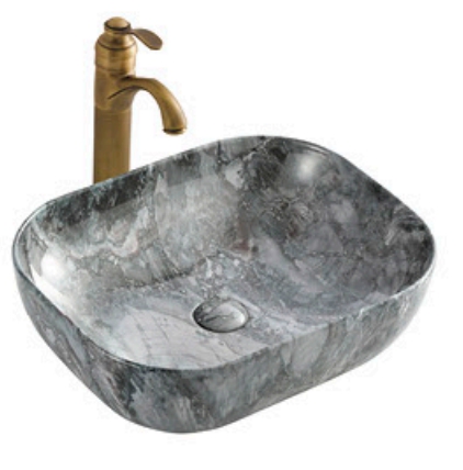 Раковина СeramaLux MNC K397G124 500*395 мм (мрамор)
