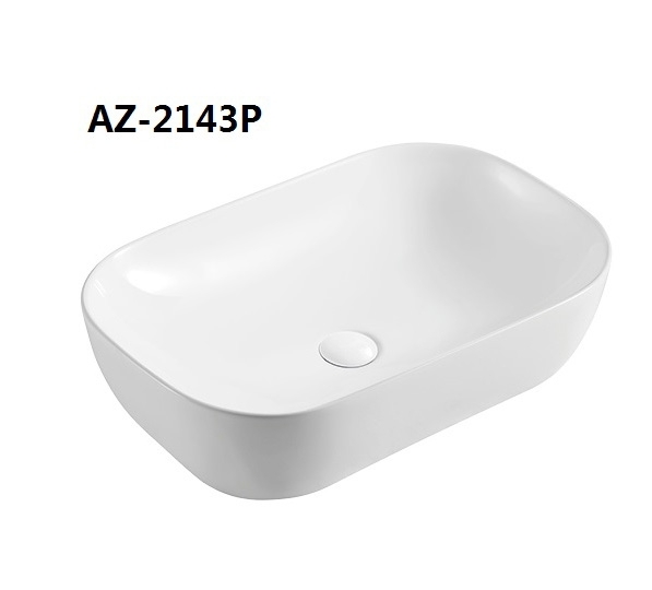 Раковина накладная Azario AZ-2143P 600*400 мм (белый)