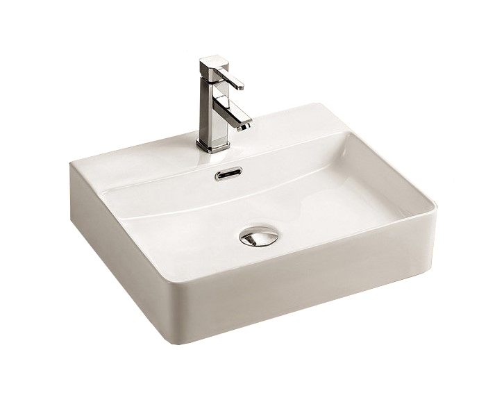 Раковина накладная Azario AZ2173-s 500*425 мм (белый)