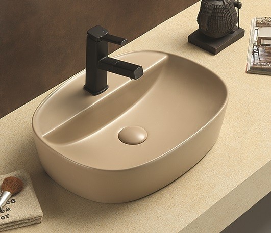 Раковина CeramaLux 78239XMC-1 505*385 мм (капучино)