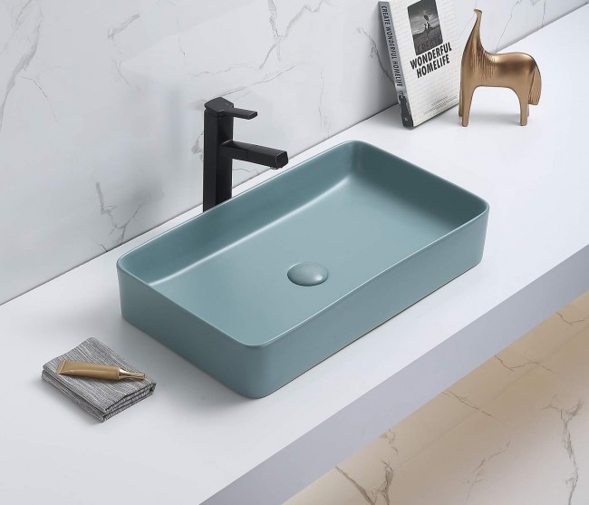 Раковина CeramaLux 78189MLG-6  605*350 мм (зеленый)