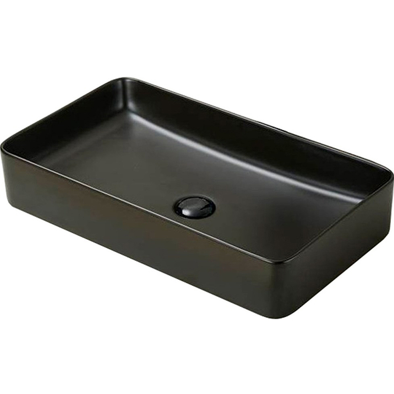 Раковина CeramaLux 9396-1МВ 605*355 мм (черный матовый)