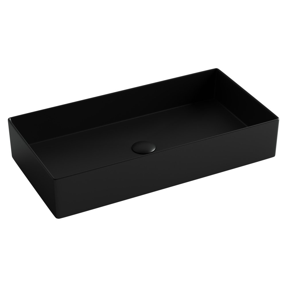 Раковина накладная Ceramica Nova Element CN6071MB 361*701 мм (чёрный матовый)