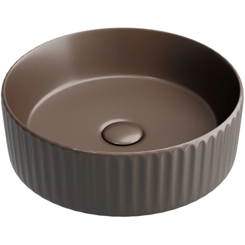 Раковина накладная Ceramica Nova Element CN6057MDB 360*360 мм (тёмно-коричневый матовый)