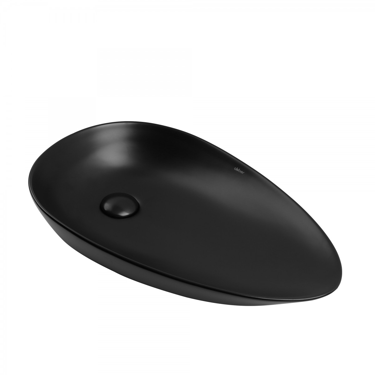 Раковина накладная Abber Bequem AC2117MB 590*360 мм (чёрный матовый)