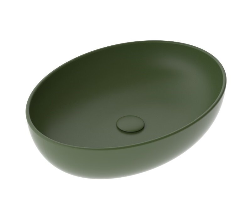 Раковина накладная GSG Easy EALAVOV55026 550*420 мм (оливковый матовый)