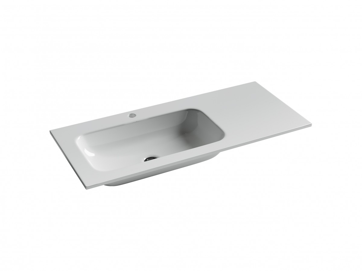 Раковина накладная Ceramica Nova Grace CN7014 1010*457 мм (белый) L