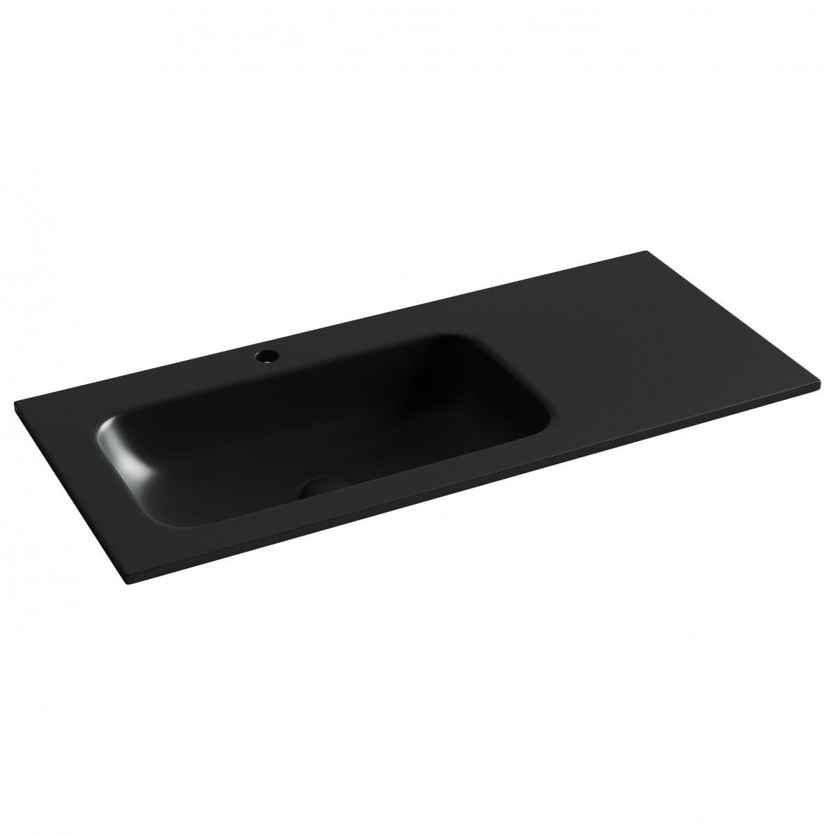 Раковина накладная Ceramica Nova Grace CN7014MB 1010*457 мм (чёрный матовый) L