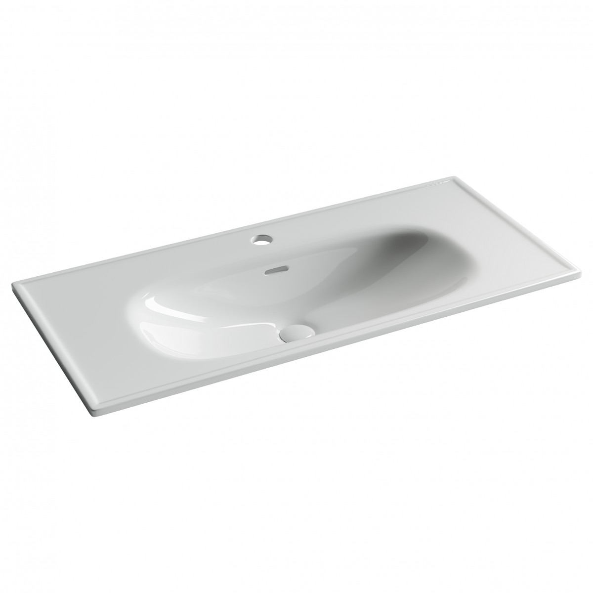 Раковина накладная Ceramica Nova Sabo CN13003 1000*460 мм (белый)