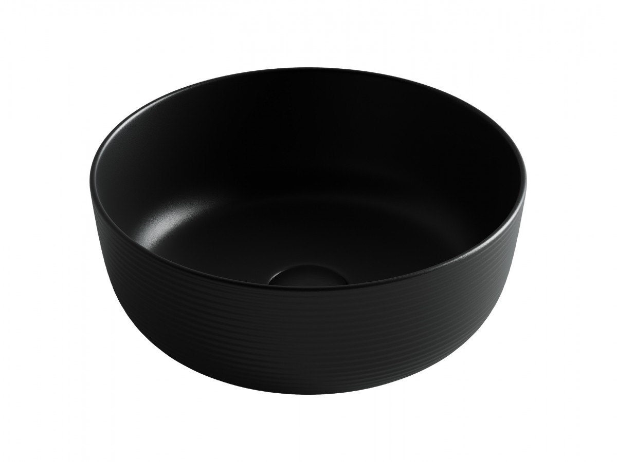 Раковина накладная Ceramica Nova Element CN6073MB 356*356 мм (чёрный матовый)