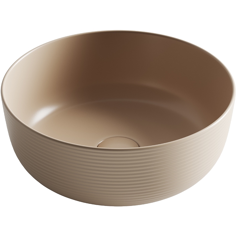Раковина накладная Ceramica Nova Element CN6073MC 356*356 мм (капучино матовый)