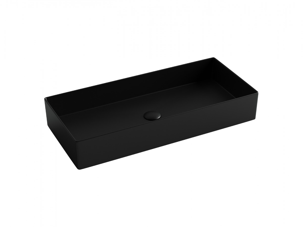 Раковина накладная Ceramica Nova Element CN6072MB 801*361 мм (чёрный матовый)