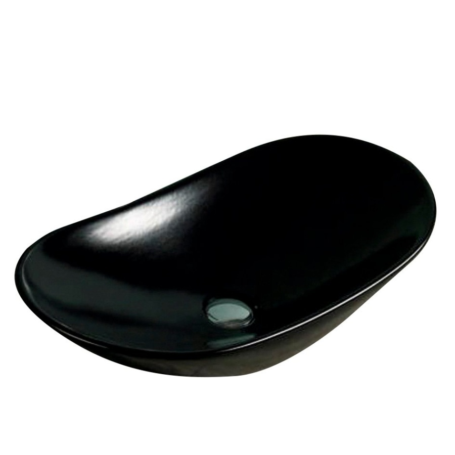 Раковина накладная Jorno MELANA 7811AMB-805 620*360 мм (чёрный матовый)
