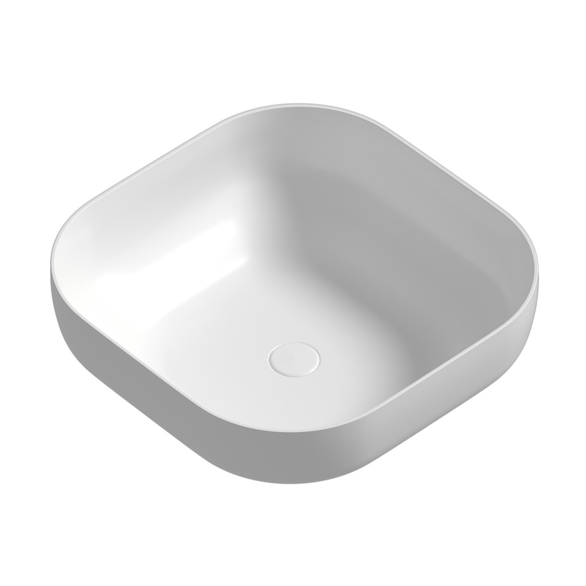 Раковина накладная Abber Bequem AC2123 420*420 мм (белый)