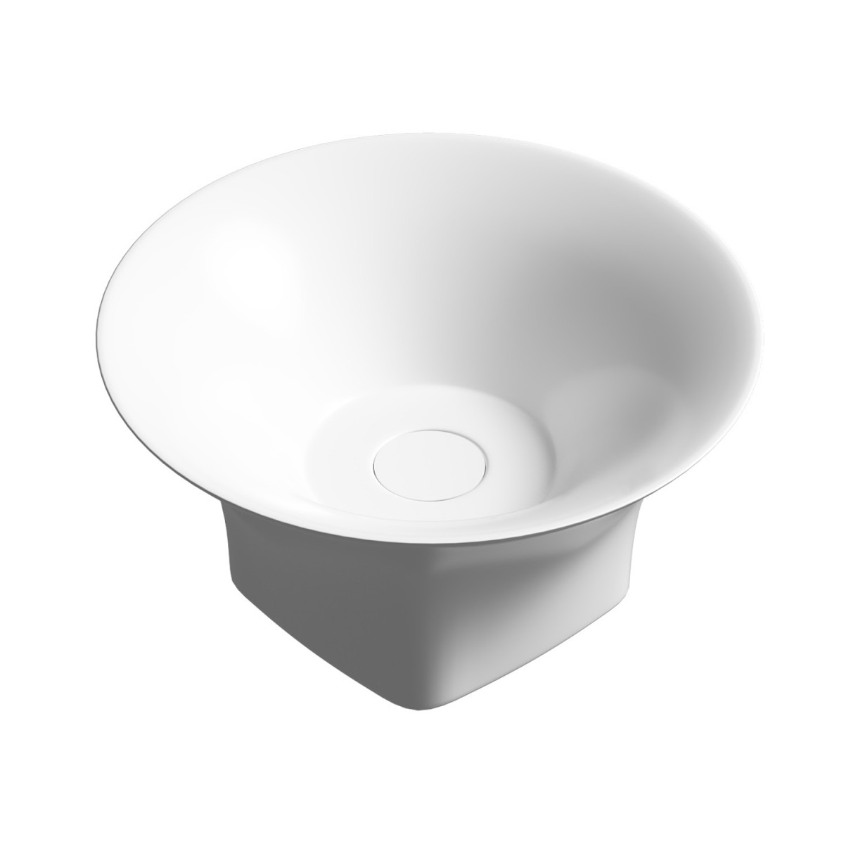 Раковина накладная Abber Bequem AC2125 380*380 мм (белый)