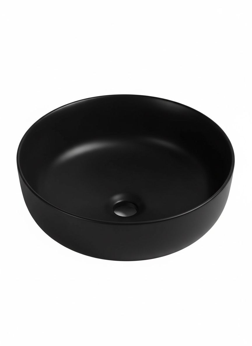 Раковина накладная Wonzon & Woghand Erie WW-RN4076-MB 400*400 мм (чёрный матовый)