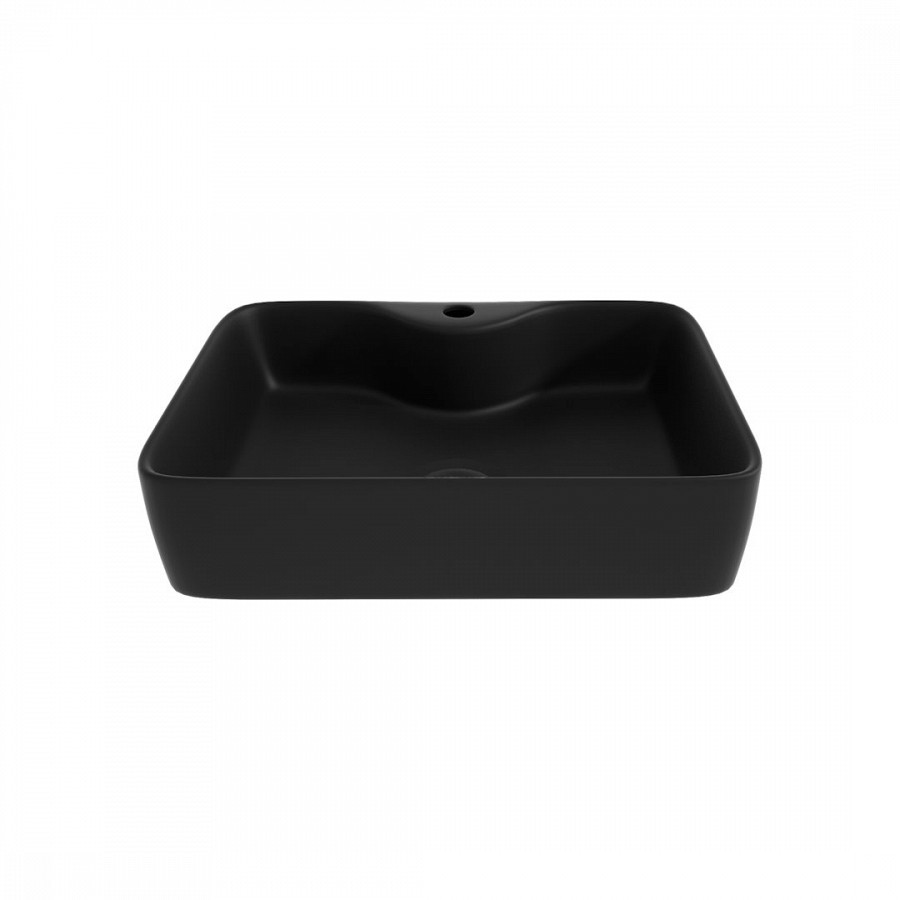 Раковина накладная Alpen Modern S ALP2450297 480*370 мм (чёрный матовый)