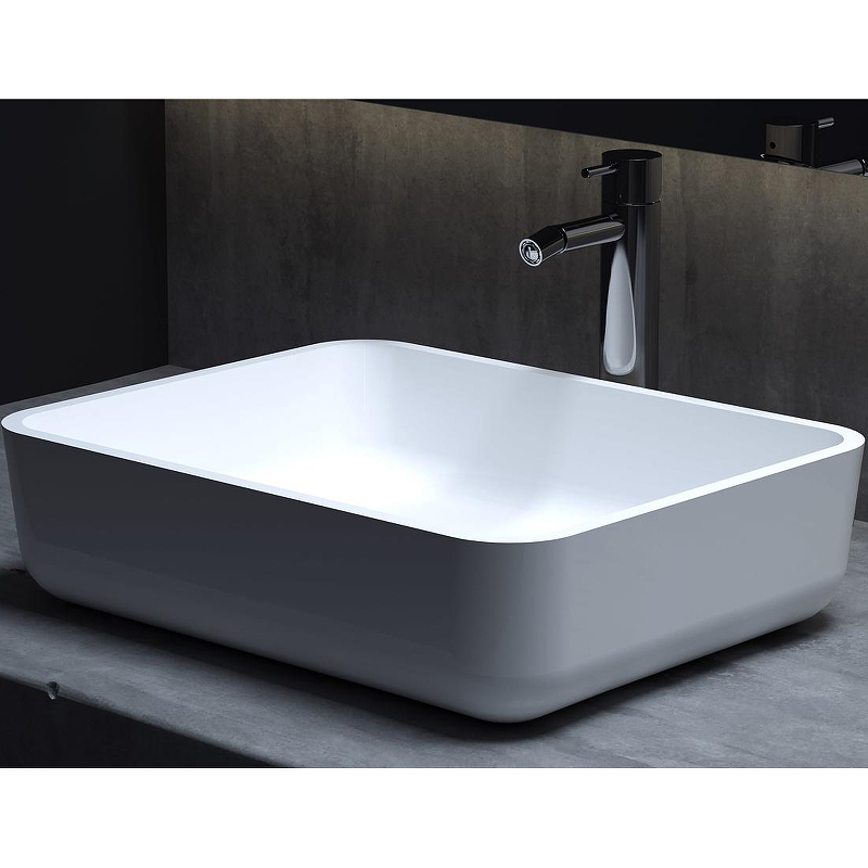 Раковина накладная Salini Gloria 09 1102209M S-Stone 480*380 мм (белый матовый)