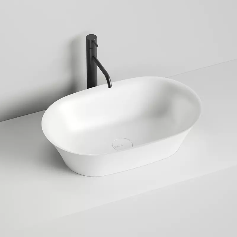 Раковина накладная Salini Mona 110811G S-Sense 600*390 мм (белый)