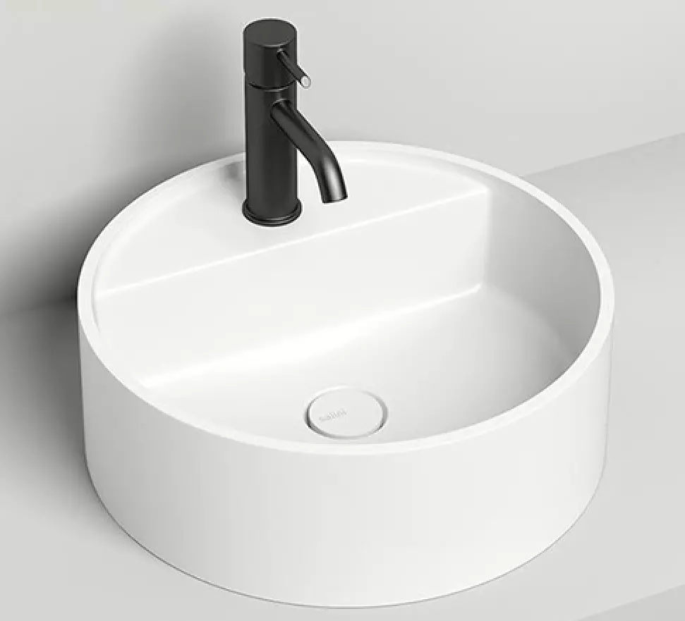 Раковина накладная Salini Armonia Top 02 130117G S-Sense 450*450 мм (белый)