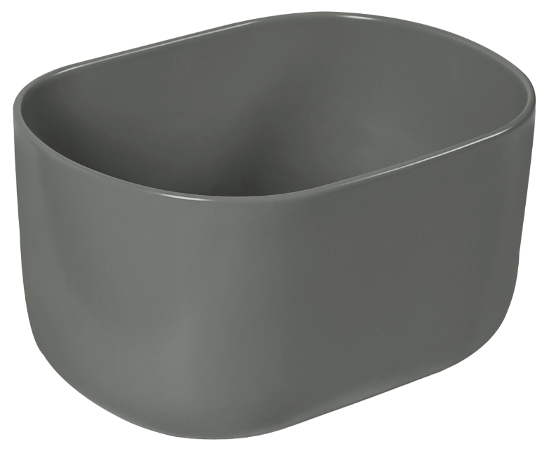 Раковина SantiLine SL-1113MG 455*350 мм (серый матовый)