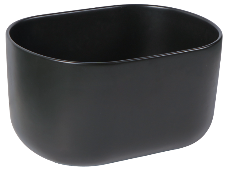Раковина SantiLine SL-1113MB 455*350 мм (чёрный матовый)